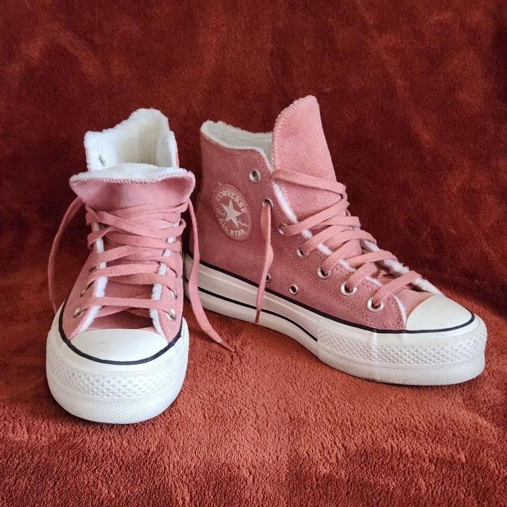 Converse Brick Rose/Egret/Black CTAS Lift Hi. Size 6.5.